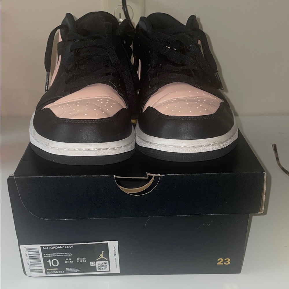 Nike Air Jordan Low Black and Pink Sneakers